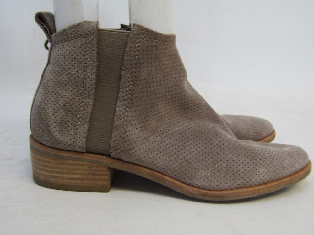 Dolce Vita Womens Size 7.5 M Brown Suede Chelsea Ankle Fashion Boots Bootie
